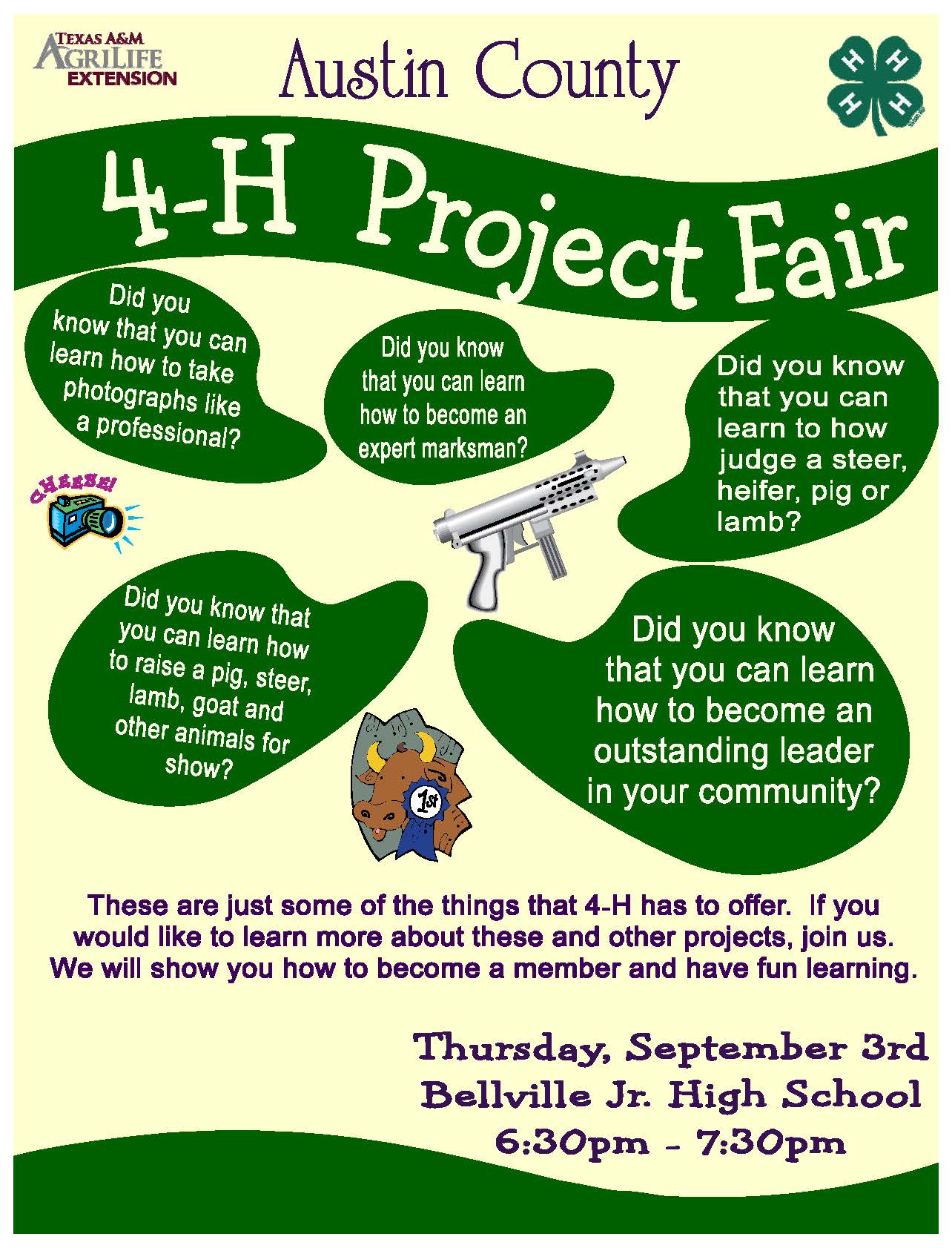 Events 4H Project Fair Austin