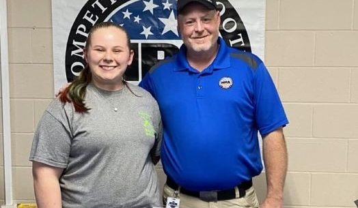 Austin County 4-H Member Skye Youngblood – 1st Place Winner in the Marksman Division at the NRA National 3p Conventional Championship!