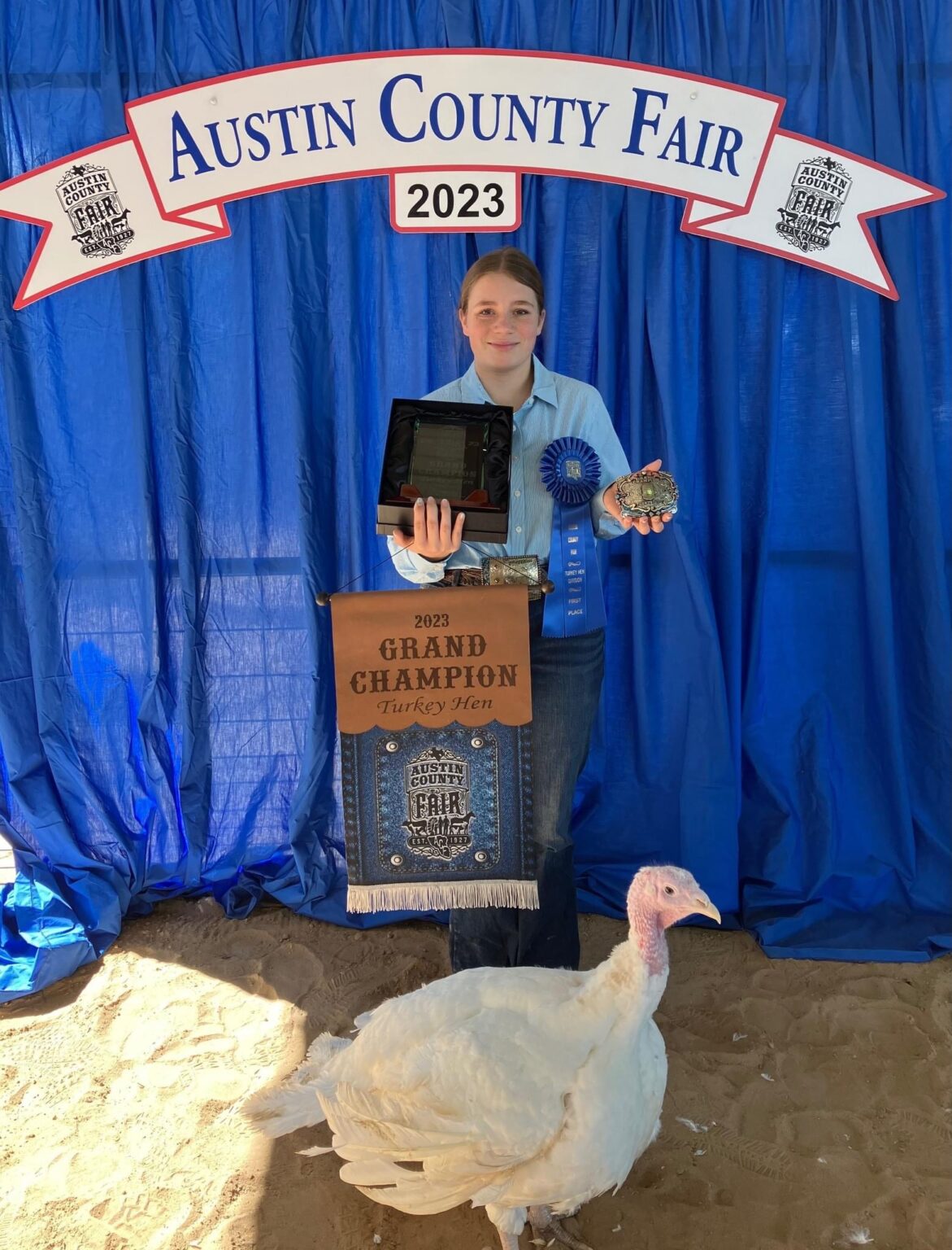 Austin County Fair Grand Champion Turkey Hen