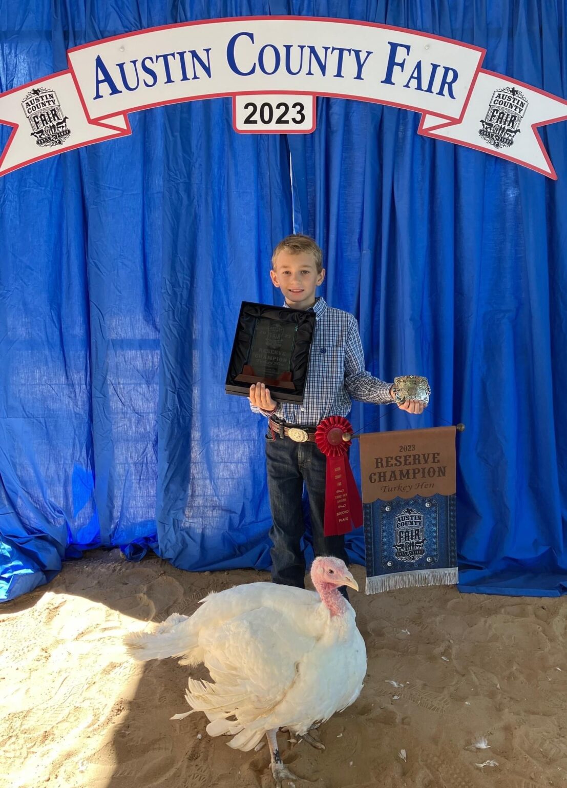 Austin County Fair Reserve Champion Turkey Hen
