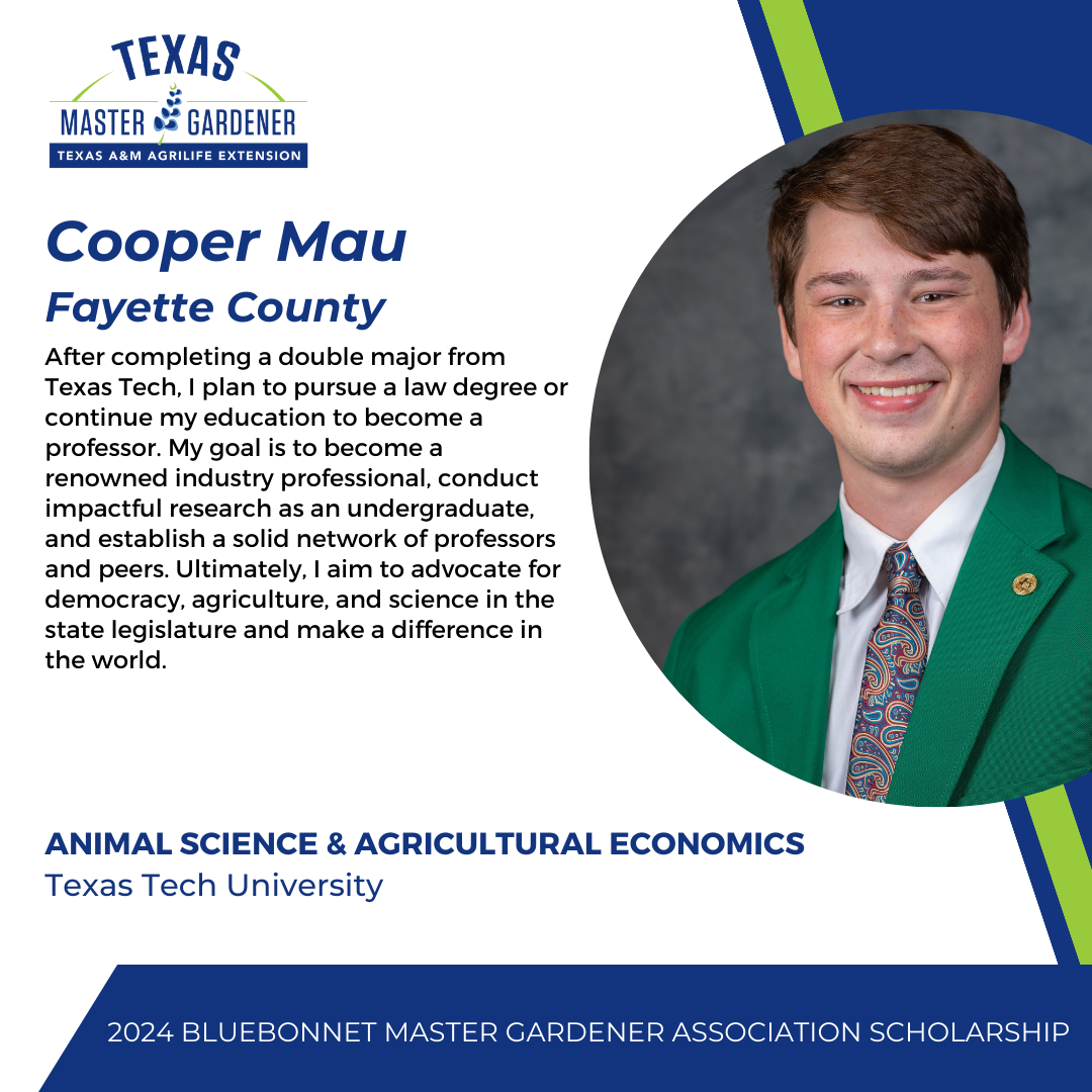 Cooper Mau – 2024 BMGA Scholarship Recipient