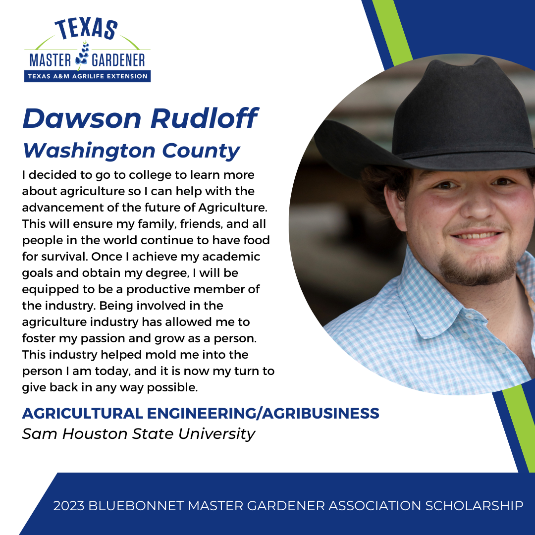 Dawson Rudloff – 2023 BMGA Scholarship Recipient