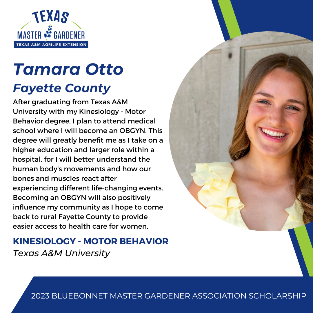 Tamara Otto – 2023 BMGA Scholarship Recipient